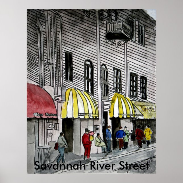 Savannah River Street 4 Poster (Front)