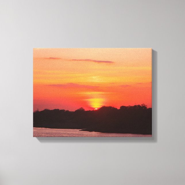 Savannah River Sunset canvas print (Front)