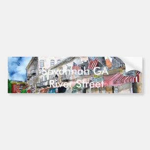 savannah riverstreet bumber sticker river street