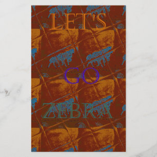 Savannah  Safari  Lets Go Zebra  Hakuna Matata mot Stationery