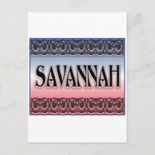 Savannah Scrollwork Postcard