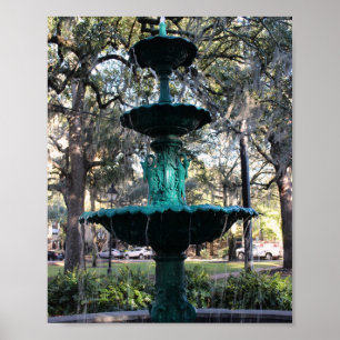 Savannah Series: Green Fountain Poster