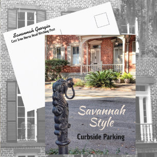 Savannah Southern Humour Street Photography Fun Postcard