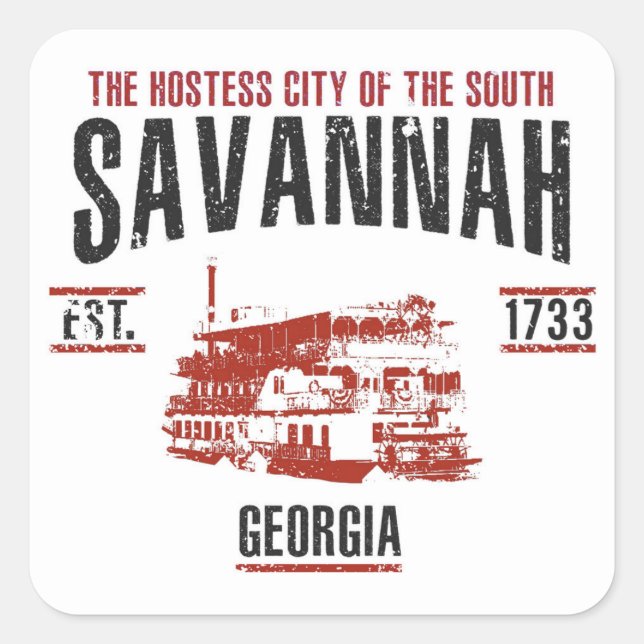 Savannah Square Sticker (Front)