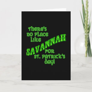 SAVANNAH St Patricks Day Card