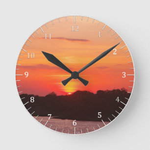 Savannah Sunset Clock