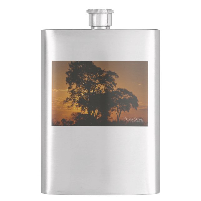 Savannah Sunset Hip Flask (Front)