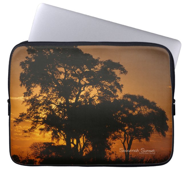 Savannah Sunset Laptop Sleeve (Front)