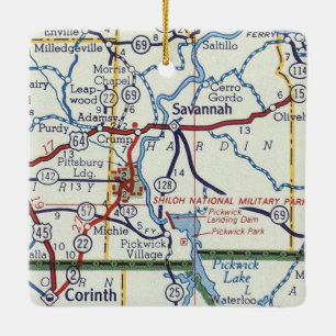 Savannah TN Ceramic Ornament
