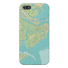 Savannah Tybee Island Nautical Chart Phone Case