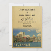 Savannah Wedding Invitation Georgia