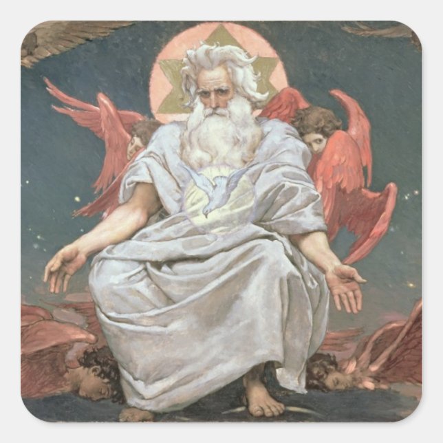 Savaoph, God the Father, 1885-96 Square Sticker (Front)