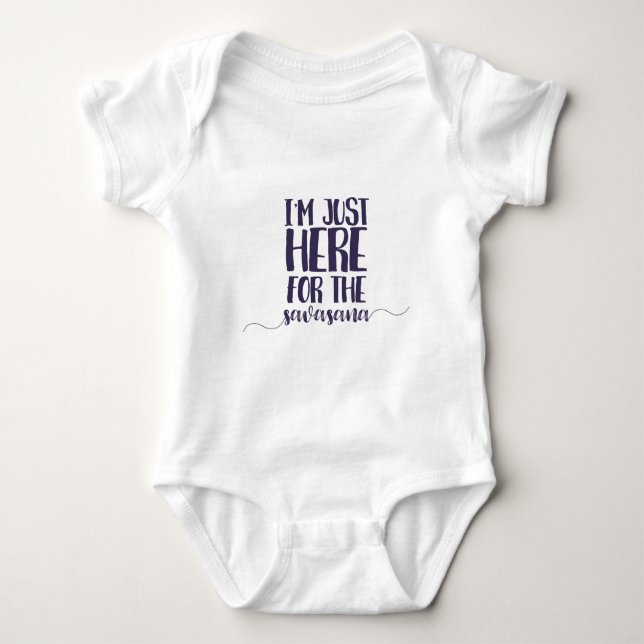savasana baby bodysuit (Front)