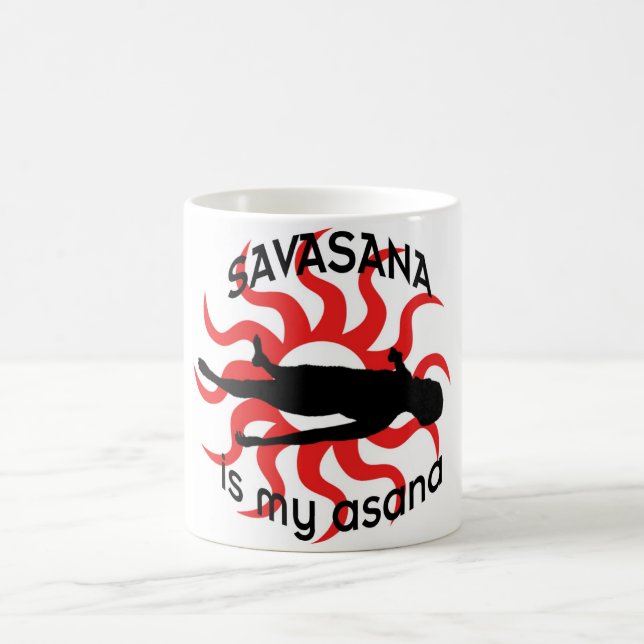 savasana coffee mug (Center)