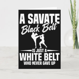 Savate Boxing Martial Arts Black Belt Kickboxing S Card