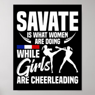 Savate Martial Arts School Training Boxing Savate  Poster