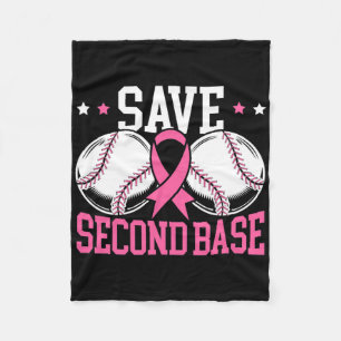 Save 2nd Byse Bysebyll Player Breast Cancer Awaren Fleece Blanket