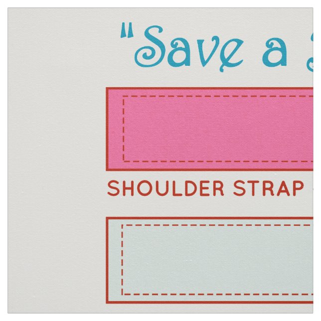 Save a Bag~Save Our Planet~Cut&Sew Bubblegum Pink Fabric (Swatch)
