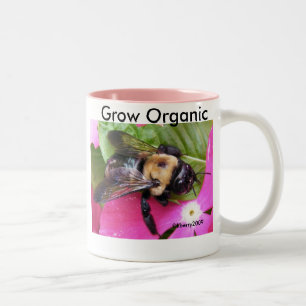 Save A Bee, Save the Planet! Two-Tone Coffee Mug