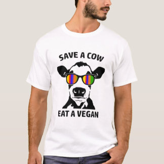 Save a Cow Eat a Vegan T-Shirt