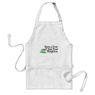 Save a Cow Eat Your Neighbour Standard Apron
