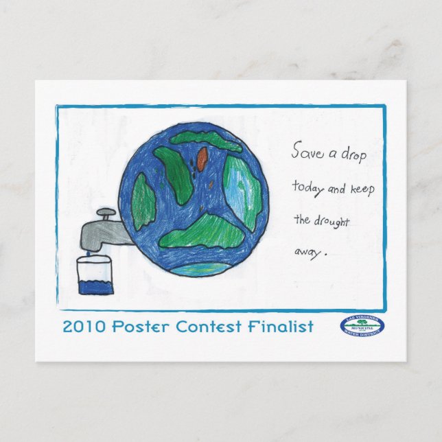 Save a Drop Today and Postcard (Front)