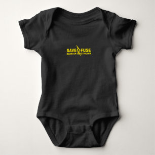 Save A Fuse Blow An Electrician Funny Gift Baby Bodysuit