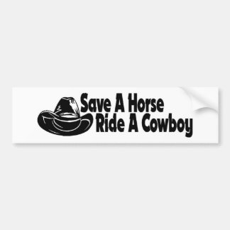 SAVE A HORSE bumper by nicola Bumper Sticker