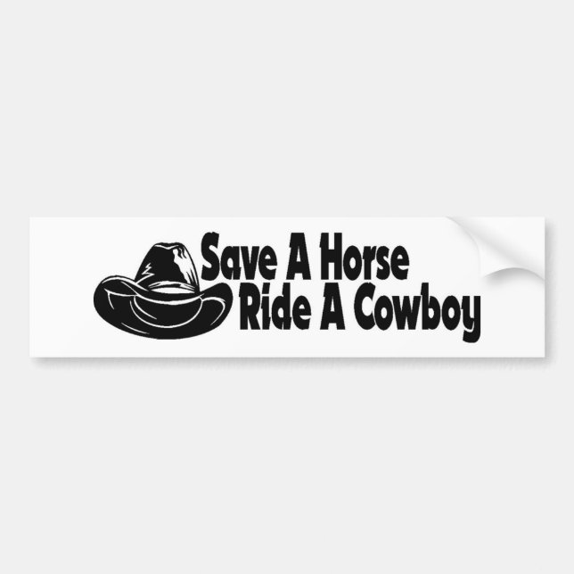 SAVE A HORSE bumper by nicola Bumper Sticker (Front)