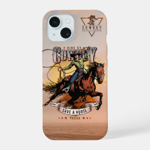 Save A Horse; Ride A Cowboy iPhone 15 Case