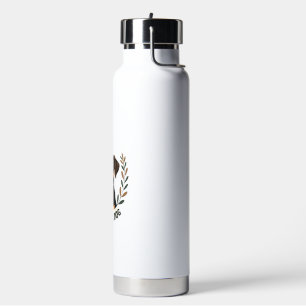 Save A Life Adopt a Dog Vintage Rescue Dog Illustr Water Bottle