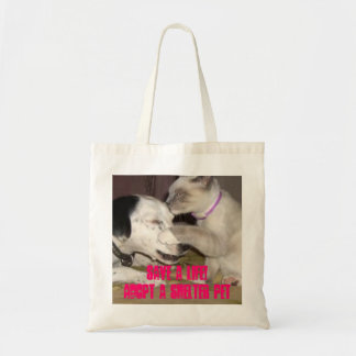 save a life cat/dog shelter pet tote