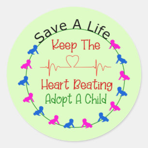 Save A Life Classic Round Sticker