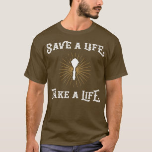 Save a Life Take a Life Cleric Tabletop RPG Gaming T-Shirt