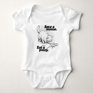 SAVE A MOUSE -.png Baby Bodysuit