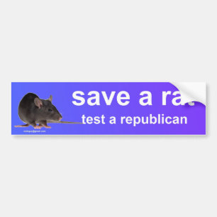 save a rat bumper sticker