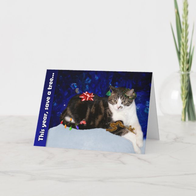 Save a tree... holiday card (Front)