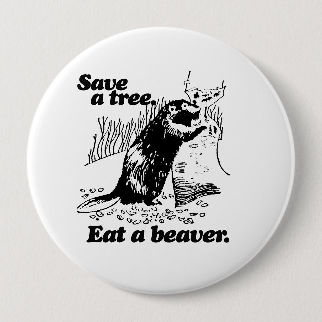 SAVE A TREE -.png 10 Cm Round Badge (Front)