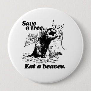 SAVE A TREE -.png 10 Cm Round Badge