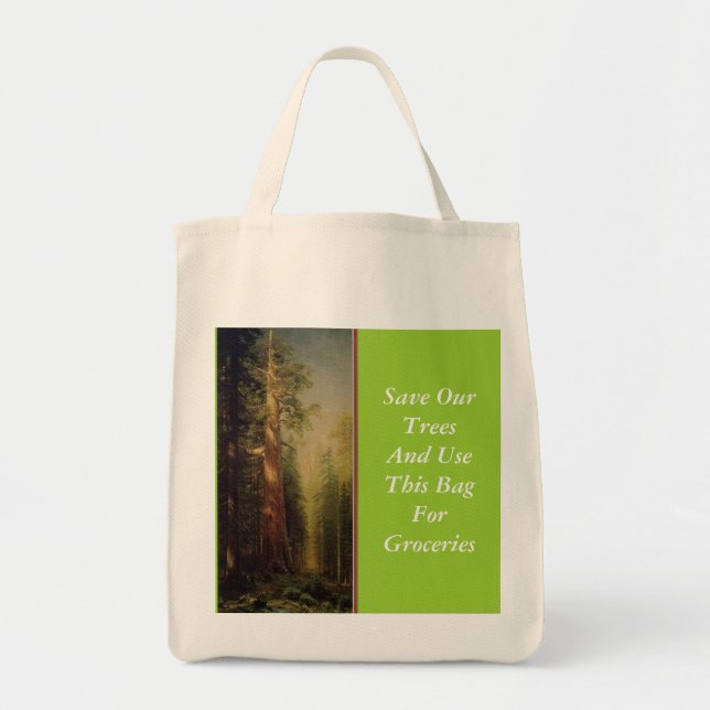 Save A Tree Tote Bag (Front)