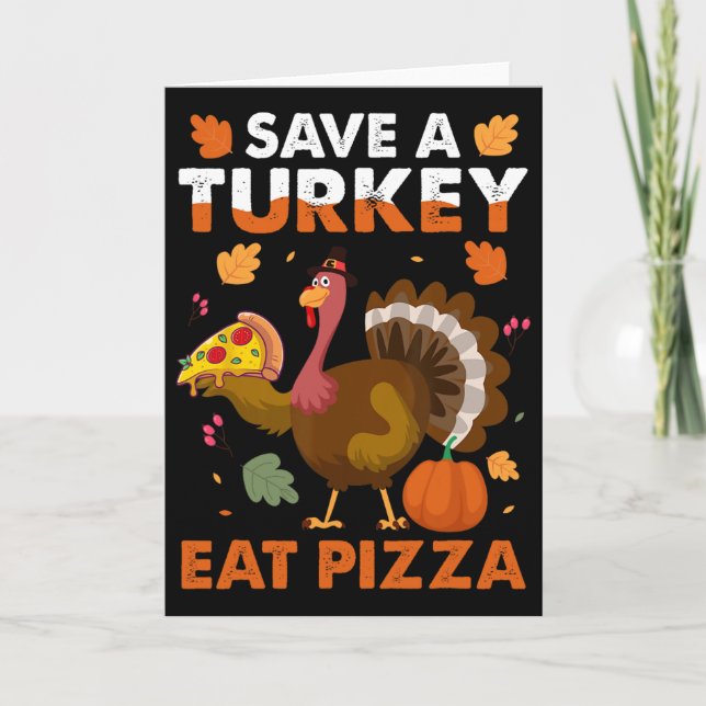 Save A Turkey  Card (Front)