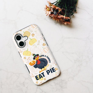 Save A Turkey Eat Pie Funny Happy Thanksgiving