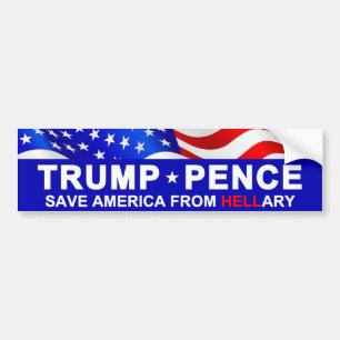 Save America From Hellary Bumper Sticker