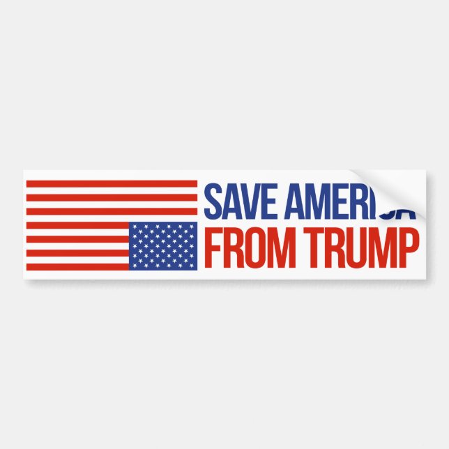Save America From Trump - Resistance Bumper Sticke Bumper Sticker (Front)