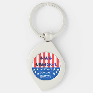 Save America Pin Key Ring