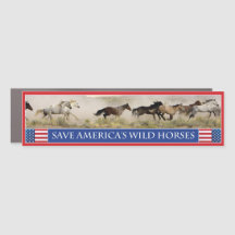 Save America’s Wild Horses Bumper Magnet