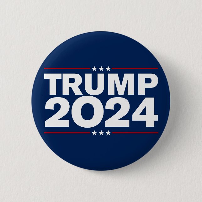 Save America Trump 2024 6 Cm Round Badge (Front)