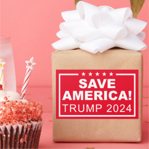 Save America Trump 2024  Rectangular Sticker