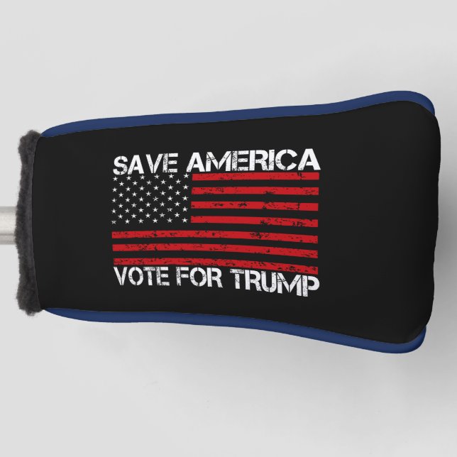 Save America Vote For Trump Golf Head Cover (Front)