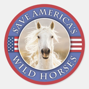 Save America's Wild Horses Stickers